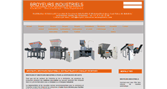 Desktop Screenshot of broyeur-industriel-dechiqueteur.com