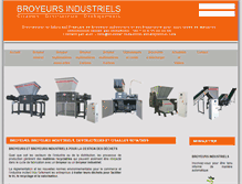 Tablet Screenshot of broyeur-industriel-dechiqueteur.com